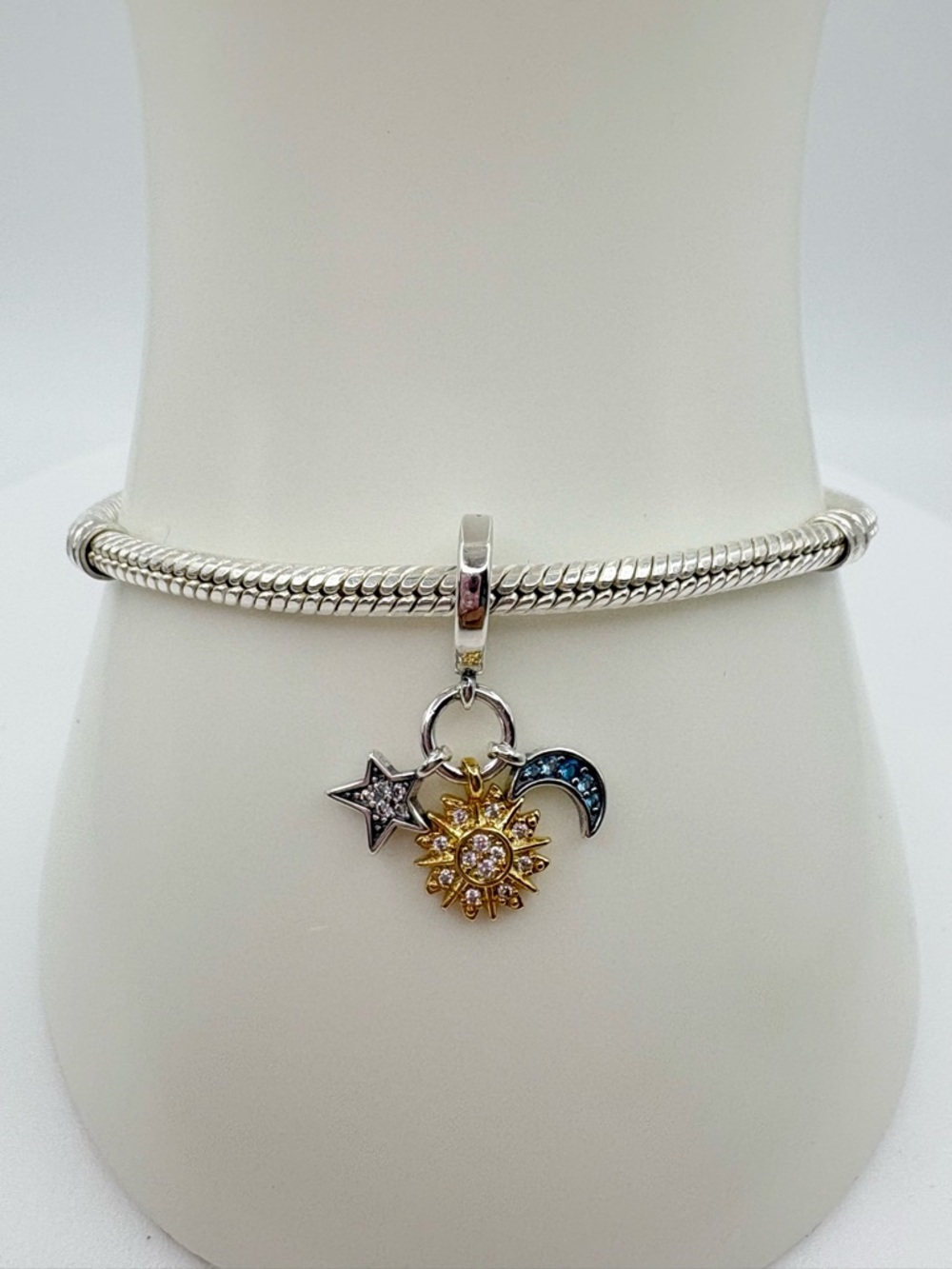 Pandora Two-tone Celestial Triple Dangle Charm